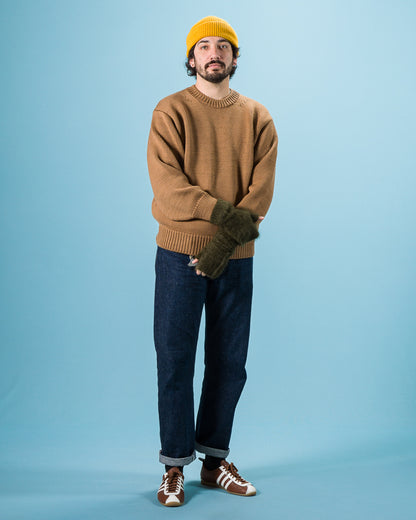 Olde Homesteader & Daughter Wool Crewneck Pullover - Coyote 10 - Standard & Strange