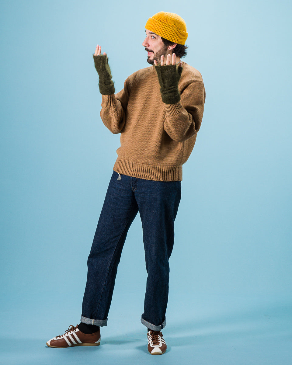 Olde Homesteader & Daughter Wool Crewneck Pullover - Coyote 10 - Standard & Strange