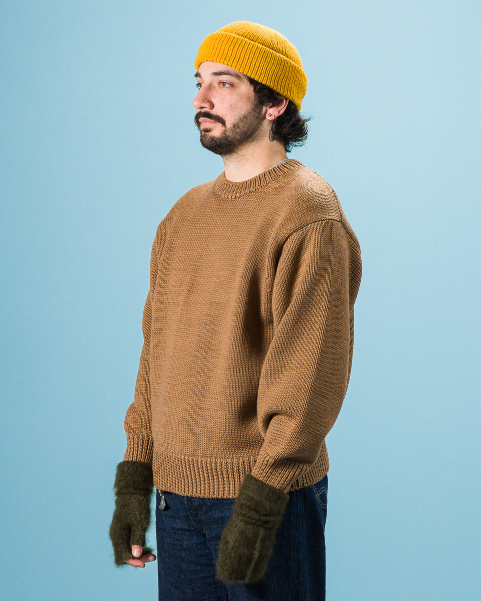 Olde Homesteader & Daughter Wool Crewneck Pullover - Coyote 10 - Standard & Strange