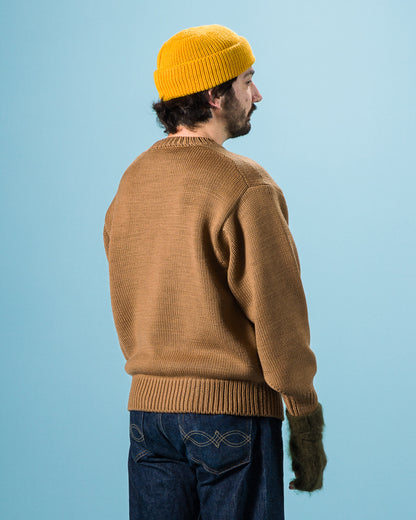 Olde Homesteader & Daughter Wool Crewneck Pullover - Coyote 10 - Standard & Strange