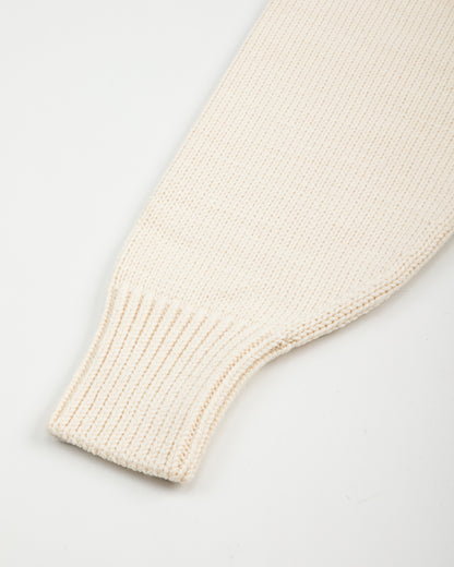 Olde Homesteader & Daughter Wool Crewneck Pullover - Ecru 10 - Standard & Strange