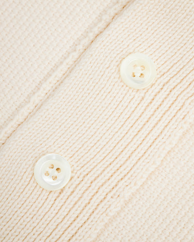 Olde Homesteader & Daughter Wool Henley Neck L/S - Ecru 10 - Standard & Strange