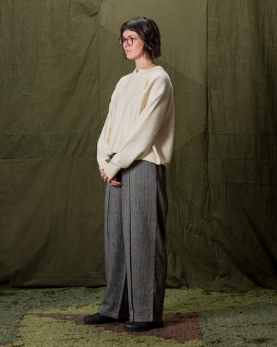 Olde Homesteader & Daughter Wool Henley Neck L/S - Ecru 10 - Standard & Strange