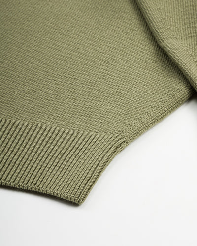 Olde Homesteader & Daughter Wool Henley Neck L/S - Smoke Moss 10 - Standard & Strange