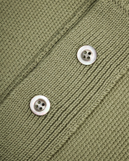 Olde Homesteader & Daughter Wool Henley Neck L/S - Smoke Moss 10 - Standard & Strange