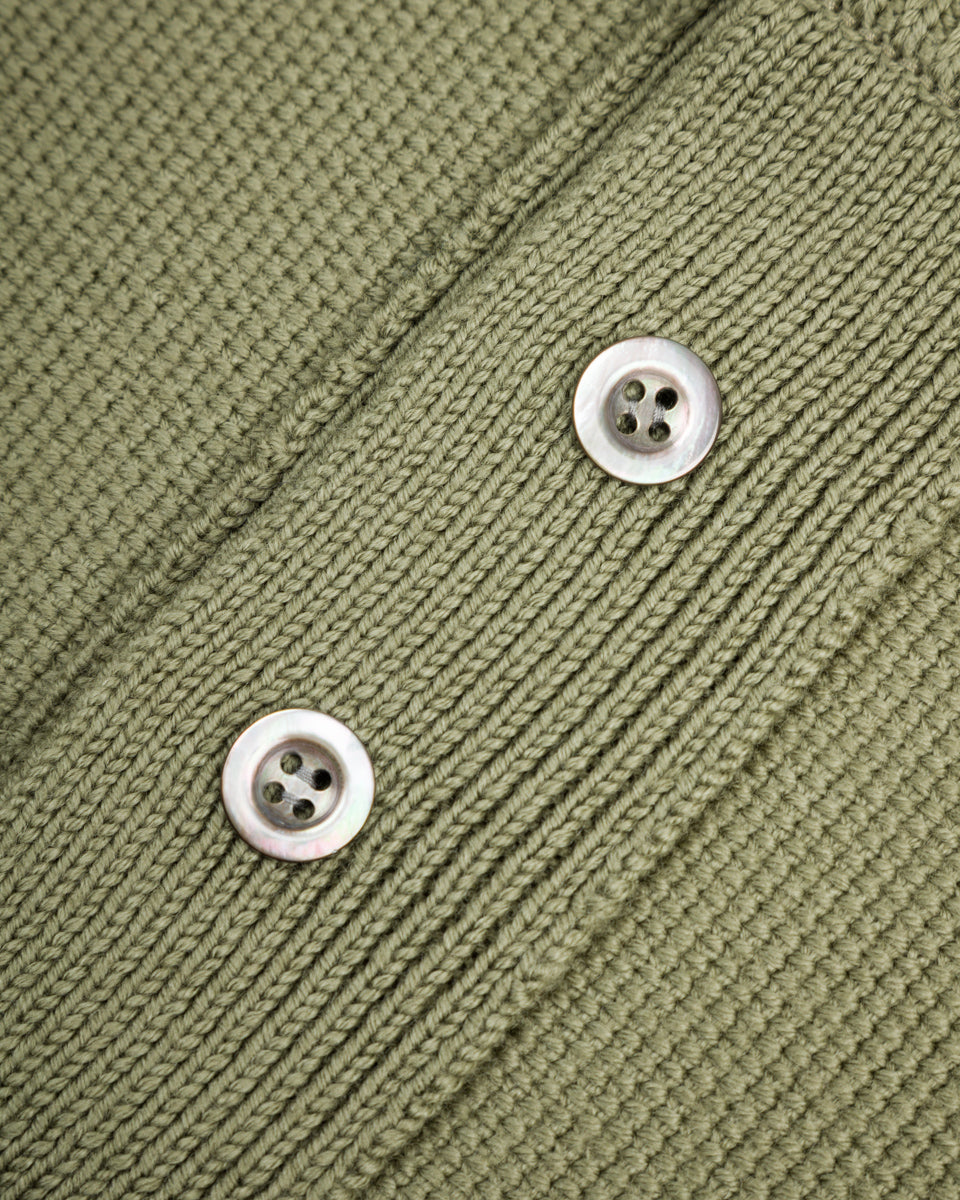 Olde Homesteader & Daughter Wool Henley Neck L/S - Smoke Moss 10 - Standard & Strange