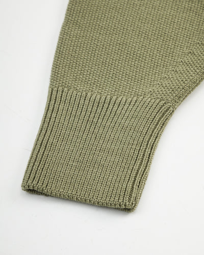 Olde Homesteader & Daughter Wool Henley Neck L/S - Smoke Moss 10 - Standard & Strange