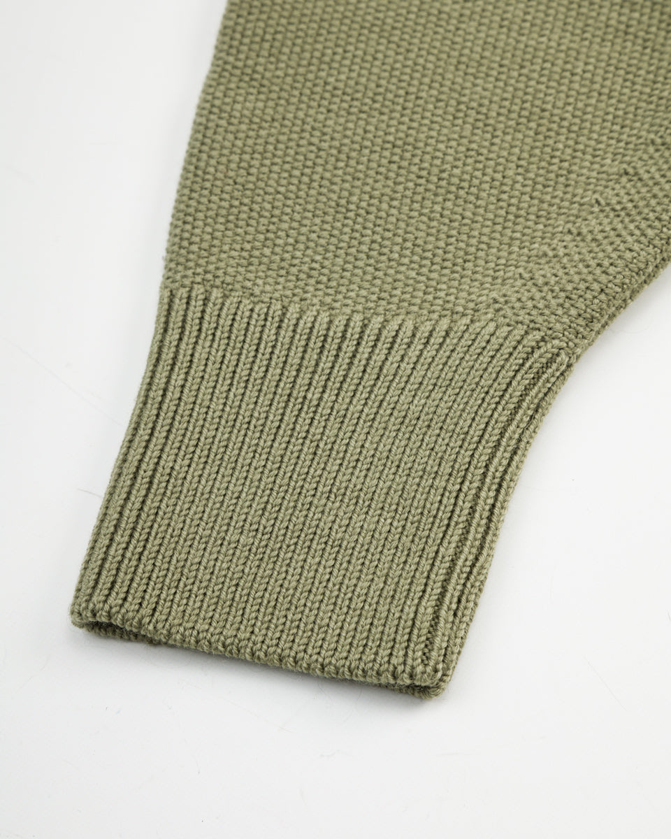 Olde Homesteader & Daughter Wool Henley Neck L/S - Smoke Moss 10 - Standard & Strange