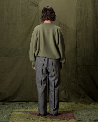 Olde Homesteader & Daughter Wool Henley Neck L/S - Smoke Moss 10 - Standard & Strange