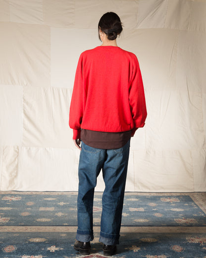 Olde H & Daughter Cashmere Crew Pullover - Poppy 10 - Standard & Strange