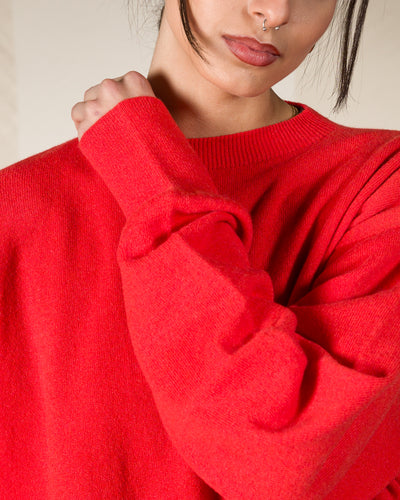 Olde H & Daughter Cashmere Crew Pullover - Poppy 10 - Standard & Strange