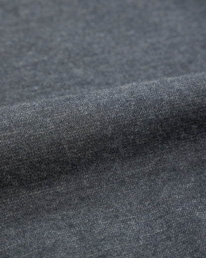 Olde Homesteader Cashmere Interlock Crewneck L/S - Black Heather - Standard & Strange