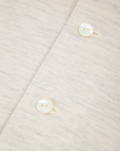 Olde Homesteader Cashmere Interlock Henley Neck L/S - Ecru Heather - Standard & Strange