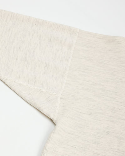 Olde Homesteader Cashmere Interlock Henley Neck L/S - Ecru Heather - Standard & Strange