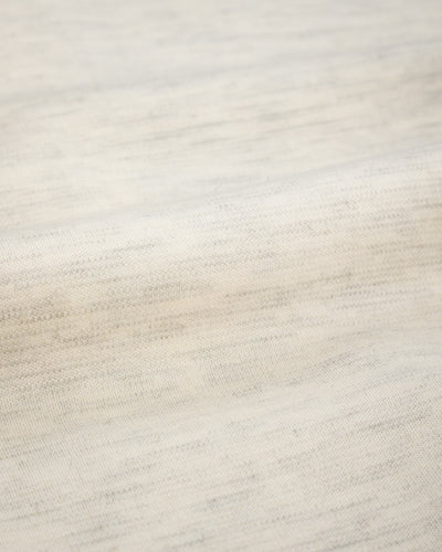 Olde Homesteader Cashmere Interlock Henley Neck L/S - Ecru Heather - Standard & Strange