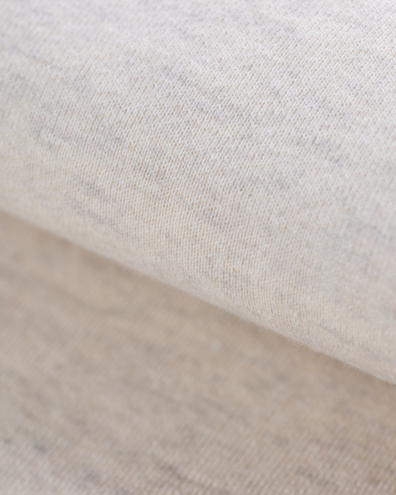 Olde Homesteader Cotton Fleece Crewneck L/S - Ecru Heather - Standard & Strange