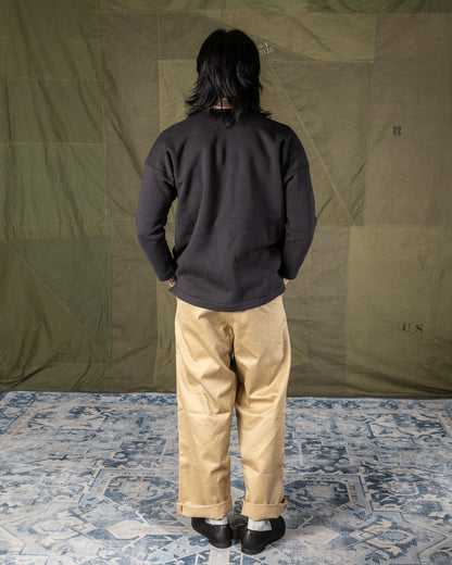 Olde Homesteader Cotton Fleece Crewneck L/S - Worker's Black - Standard & Strange