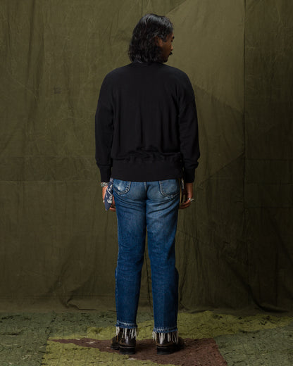 Olde Homesteader Extra Cotton Jersey Cardigan - Black - Standard & Strange