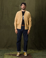 Olde Homesteader Extra Cotton Jersey Cardigan - Golden Yellow - Standard & Strange