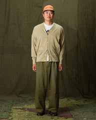 Olde Homesteader Extra Cotton Jersey Cardigan - Olive - Standard & Strange