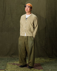 Olde Homesteader Extra Cotton Jersey Cardigan - Olive - Standard & Strange