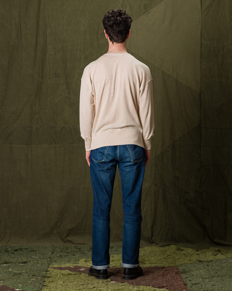 Olde Homesteader Extra Cotton Jersey Crewneck L/S - Ecru - Standard & Strange