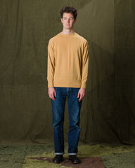 Olde Homesteader Extra Cotton Jersey Crewneck L/S - Golden Yellow - Standard & Strange