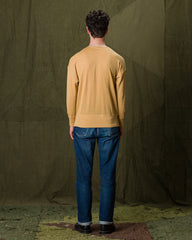 Olde Homesteader Extra Cotton Jersey Crewneck L/S - Golden Yellow - Standard & Strange