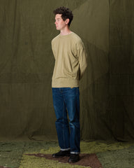 Olde Homesteader Extra Cotton Jersey Crewneck L/S - Olive - Standard & Strange