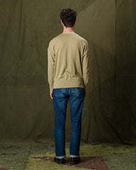 Olde Homesteader Extra Cotton Jersey Crewneck L/S - Olive - Standard & Strange