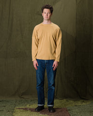 Olde Homesteader Extra Cotton Rib Crewneck L/S - Golden Yellow - Standard & Strange