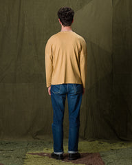 Olde Homesteader Extra Cotton Rib Crewneck L/S - Golden Yellow - Standard & Strange