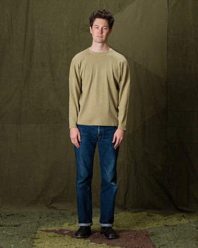 Olde Homesteader Extra Cotton Rib Crewneck L/S - Olive - Standard & Strange