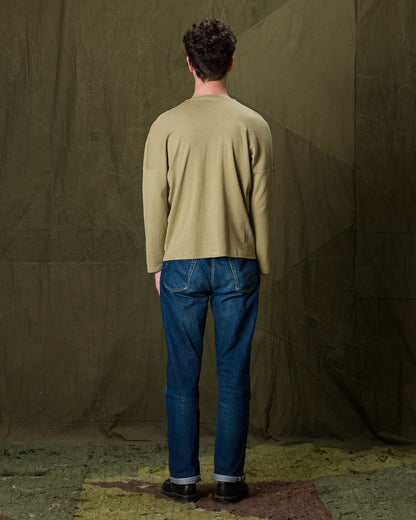 Olde Homesteader Extra Cotton Rib Crewneck L/S - Olive - Standard & Strange