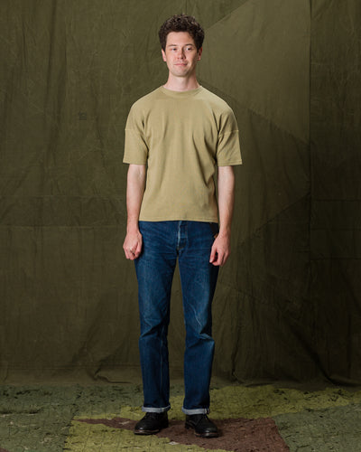 Olde Homesteader Extra Cotton Rib Crewneck S/S - Olive - Standard & Strange