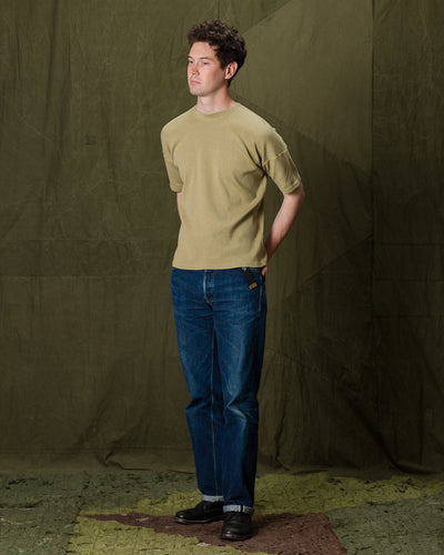 Olde Homesteader Extra Cotton Rib Crewneck S/S - Olive - Standard & Strange