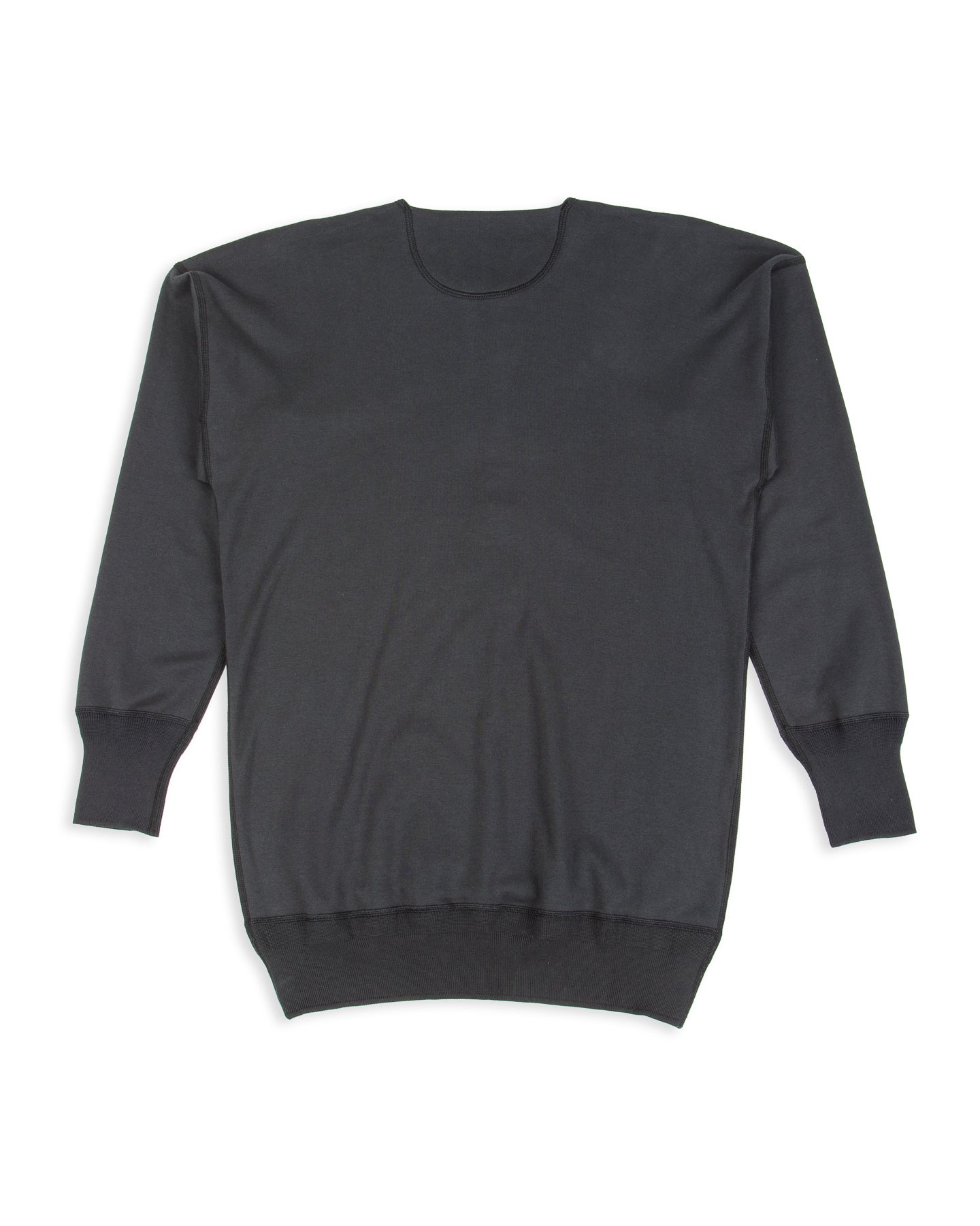 Interlock Henley Neck L/S - Black – Standard & Strange