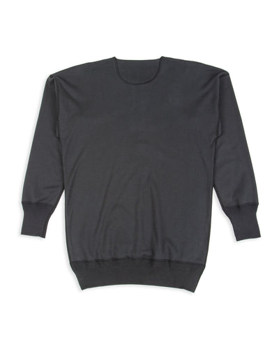Olde Homesteader Interlock Henley Neck L/S - Black - Standard & Strange