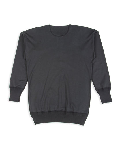 Olde Homesteader Interlock Henley Neck L/S - Black - Standard & Strange