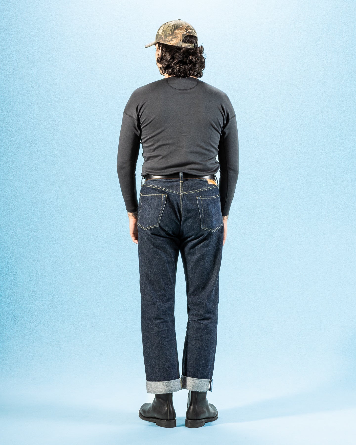 Olde Homesteader Interlock Henley Neck L/S - Black - Standard & Strange