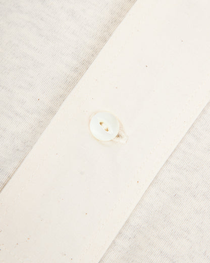 Olde Homesteader Interlock Henley Neck L/S - Ecru Heather - Standard & Strange