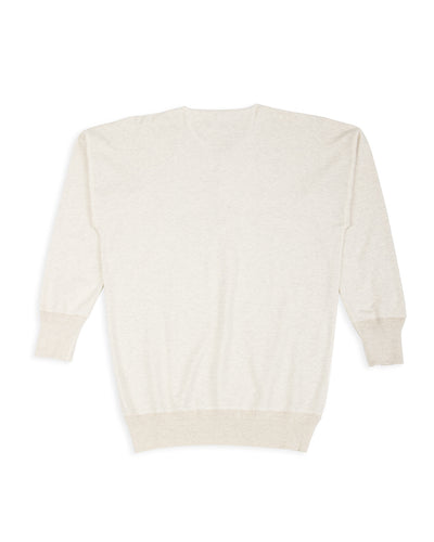 Olde Homesteader Interlock Henley Neck L/S - Ecru Heather - Standard & Strange