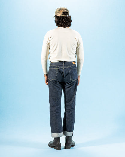 Olde Homesteader Interlock Henley Neck L/S - Ecru Heather - Standard & Strange