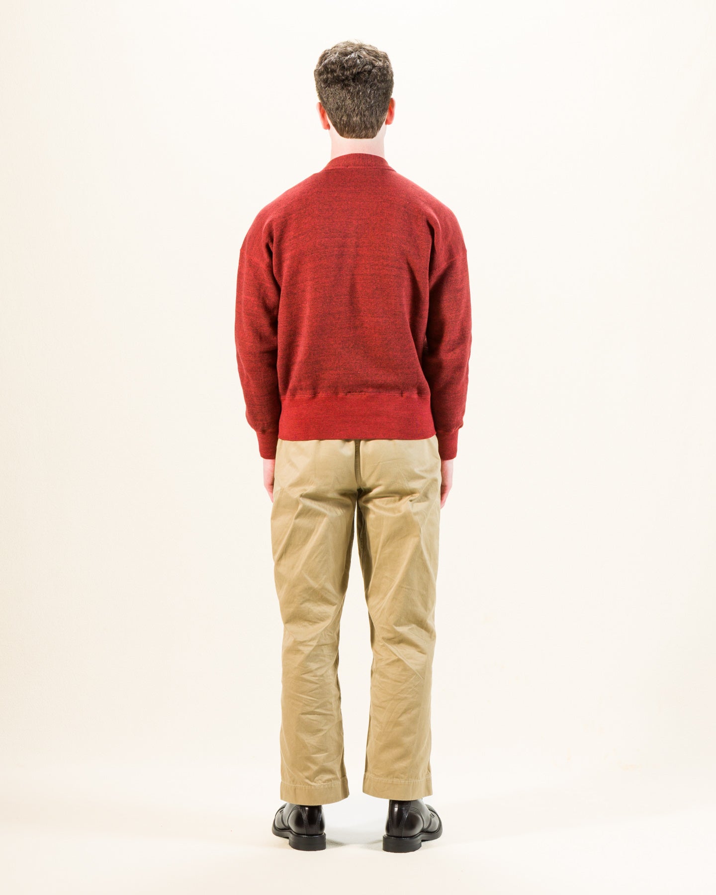 Olde Homesteader Mix Extra Cotton Fleece Cardigan - Turkey Red