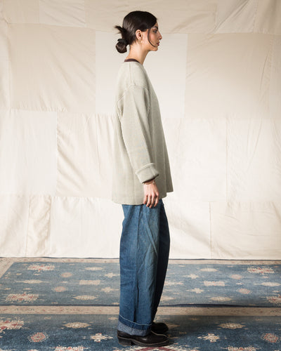 Olde Homesteader & Daughter Silk Hand Knitting Heavyweight Rib Pullover - Willow 8 - Standard & Strange