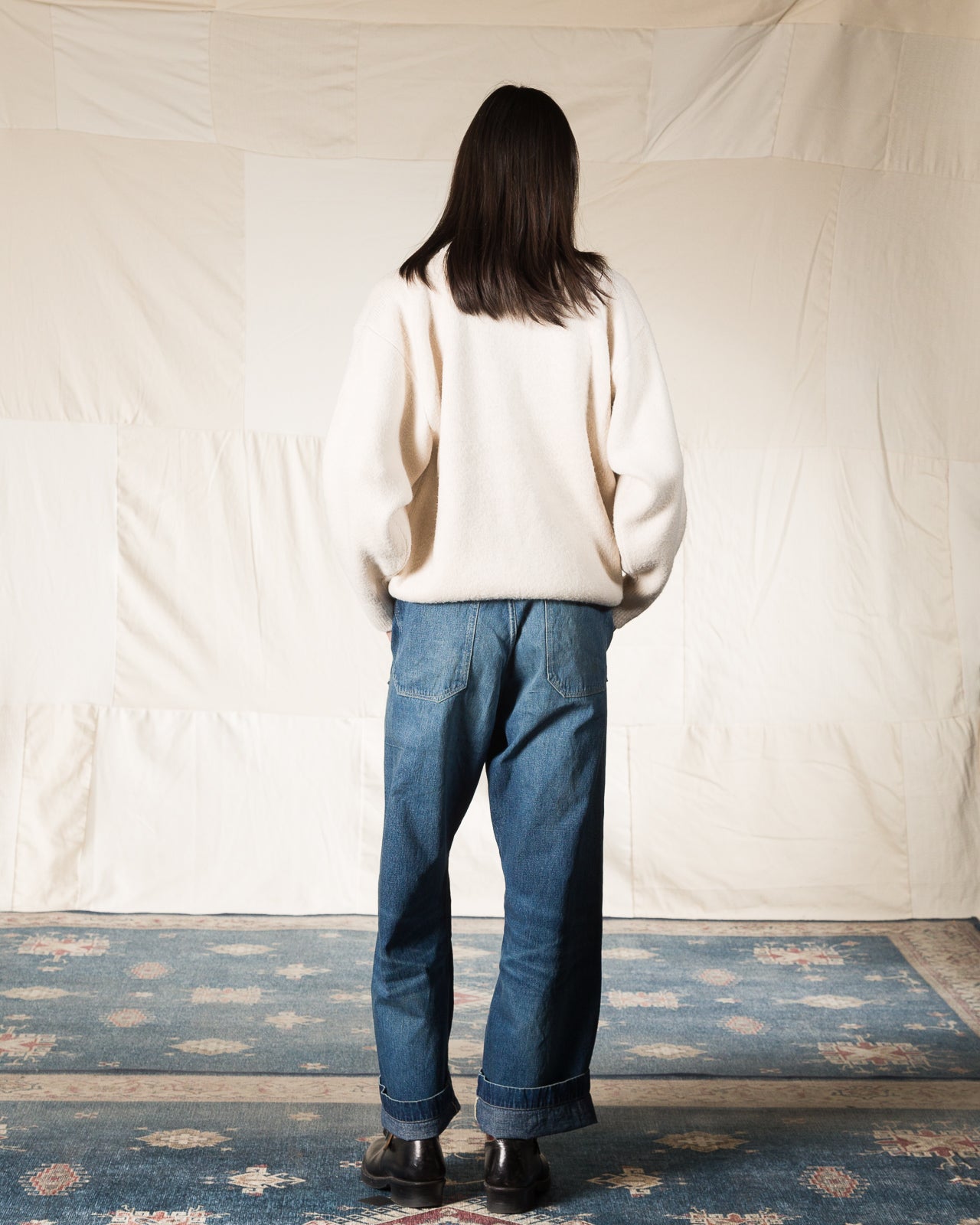 Olde H & Daughter Silk Shaggy Dog Pullover - Butter - Standard & Strange