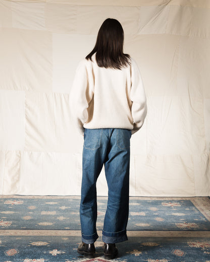 Olde H & Daughter Silk Shaggy Dog Pullover - Butter - Standard & Strange