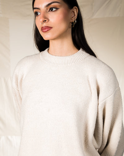 Olde H & Daughter Silk Shaggy Dog Pullover - Butter - Standard & Strange