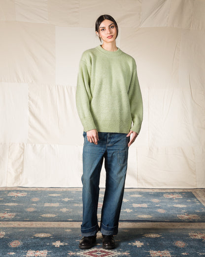 Olde Homesteader & Daughter Silk Shaggy Dog Pullover - Pistachio - Standard & Strange