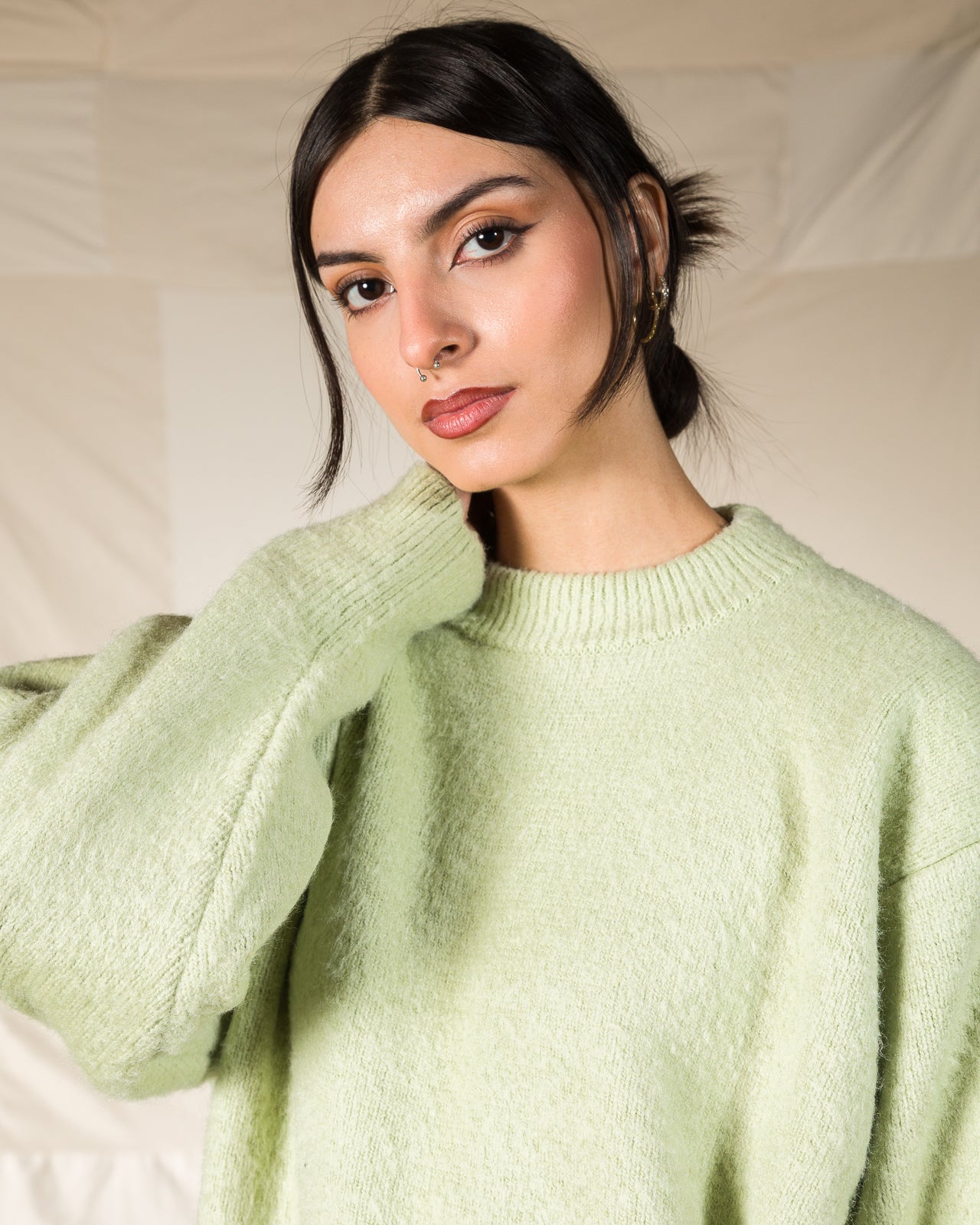 Olde Homesteader & Daughter Silk Shaggy Dog Pullover - Pistachio - Standard & Strange